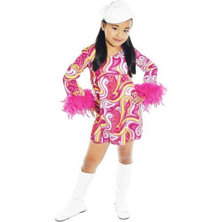 Paper Magic Girl'S Go Go Girl Costume Child S 4-6 Pink And Multi Color