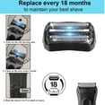 thumbnail image 3 of 21 B Replacement Head Compatible Series 3 Shaving,Black,Compatible 320, 330, 340, 350CC Series Electric, 3 of 5