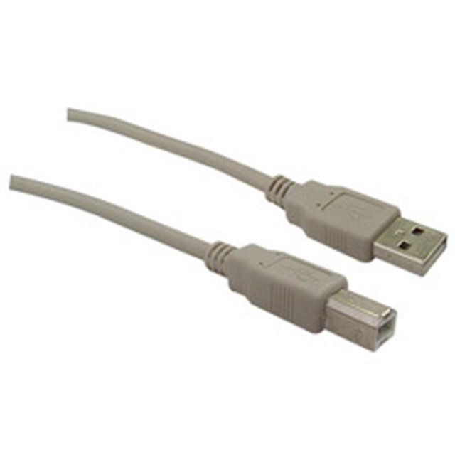 USB 2.0 Printer-Device Cable, Type A Male to Type B Male, 6 foot