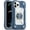 Blue, variant on Compatible with iPhone 12/12 Pro Case 6.1 Inch with 360 Degree Rotate Ring Stand, Military Grade Drop Protection Heavy Duty Case 3 in 1 Protective Cover for iPhone 12/12 Pro. (Avocado)