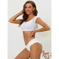 thumbnail image 4 of Unique Bargains Women No Show Stretch Underwear Invisible Brief Panties XL Light Beige, 4 of 6