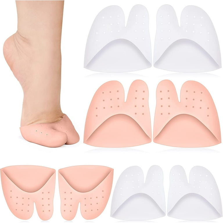 4 Pairs Toe Protectors with Metatarsal Pads Soft Toe Covers