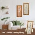 thumbnail image 5 of NUAHRHY 2Pcs 3D Floral Wall Decor, Framed Cutout Floral Wall Art, Wooden Hollow Sage Neutral Hanging Art, Premium Boho Botanical Farmhouse Living Room Bathroom Home Decor 15.74x7x0.6 inch, 5 of 10