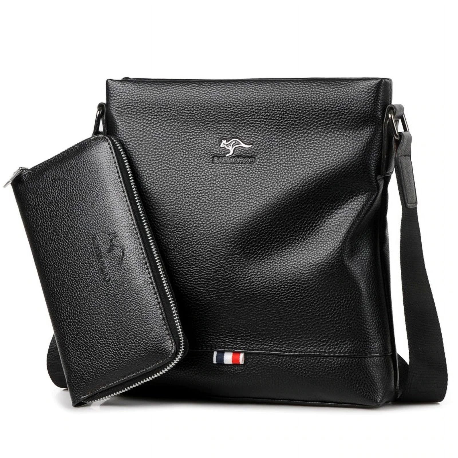 New Luxury Brand Casual Male Messenger Bags Leater Shoulder Bag