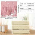 thumbnail image 3 of 6PCS Dish Towels and Dish Cloths Reuseable Dishcloths Sets for Washing Dishes, Cooking, Baking Size 11" x 11" Christmas Forest with Snowmen, 3 of 9