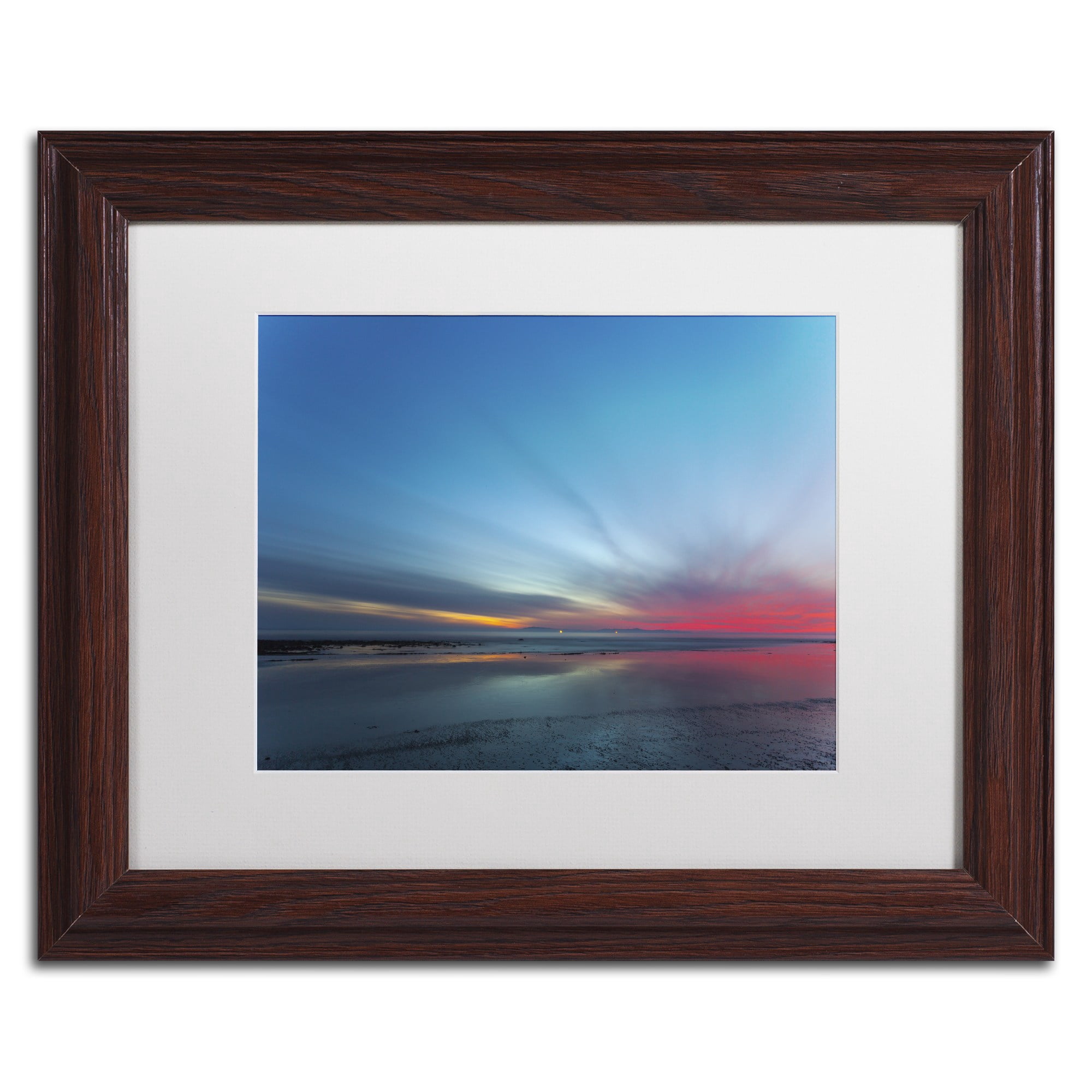 Chris Moyer 'Blue Hour' Matted Framed Art