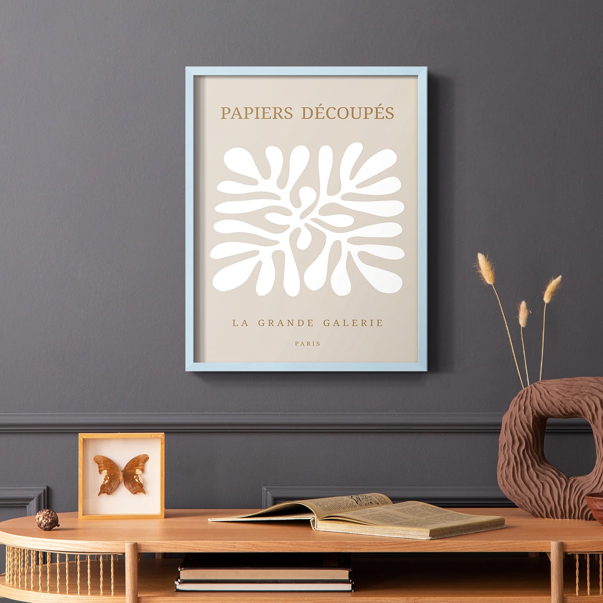 Matisse CCCXCI in Blue Solid Wood 8 x 10 Framed Print