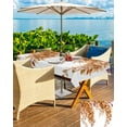 thumbnail image 5 of nqOlkjepod Burnt Orange Eucalyptus Outdoor Tablecloth with Umbrella Hole & Zipper, Summer Leaves Pastoral Plants Rectangle Table Cover 60x102 Inch, Dining Waterproof Table Cloth Protector for Patio, 5 of 7