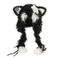 thumbnail image 2 of HUANBAI Adorable Fuzzy Cat Ear Hat With Colorful Star Braids Perfect For Animal Lovers And istas, 2 of 4