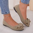 thumbnail image 7 of Women's Pointed Toe Flat Shoes Elegant Bow Knot Ballet Flats for Ladies Comfortable Slip-On Loafers, 41, 7 of 7