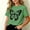 Army Green, variant on Girls Short Sleeve Graphic Cotton Cute T-Shirts Tops Casual Kids Summer Soft Crewneck Tees,Multicolor Size 6