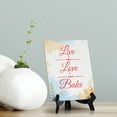 thumbnail image 3 of Signs ByLita Live Love Bake, Blue Watercolor Table Sign (6 x 8"), 3 of 4