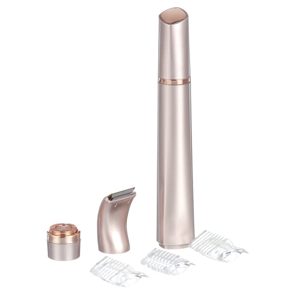 Hair Remover for Women,3 in 1 Electric Eyebrow Epilator Rechargeable Facial Hair Remover Waterproof Painless Lady Bikini Trimmer Shaver with 3 Guide Comb, Brush for Body Lip Face Leg