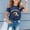 Navy, variant on Girls T Shirts Size 18 Letter Graphic Short Sleeve Kids Tee Tops Classic Fit Girls Back To School Clothes Birthday Casual Summer Tops