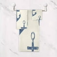 thumbnail image 5 of Three-Piece Towel Set Face Towel Towel Set Hand Towel Bath Towel Cotton Bath Towels Bath Towel Sets Hand Bath Towels Blue Anchor, 5 of 8