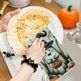 thumbnail image 3 of Ghost Pumpkin Hey Hush Halloween Decorative Hand Towel White Soft Polyester Kitchen Bathroom Farmhouse Party Towel Holiday Home Décor, 3 of 6
