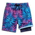 thumbnail image 2 of SHenli SHenli Little Boys Swim Trunks Set Graphic Print Swim Shorts Drawstring Fashion Summer Beach Pool Swimming Shorts Swimwear for Boys Beach Bathing Suit Blue 7-8 Years, 2 of 4