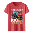 thumbnail image 5 of Hauts pour Filles Décontractés Imprimés Col Rond Manches Courtes T-Shirts Confortables pour Filles Vêtements Décontractés Légers Hauts d'Été pour Enfants, 5 of 5