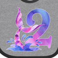thumbnail image 4 of Inktastic 2nd Birthday Mermaid Tail Boys or Girls Baby Bib, 4 of 4