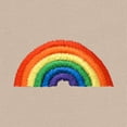 thumbnail image 2 of Dalix Rainbow Embroidered Fleece Cropped Zip Hoodie Cold Fall Winter Womens in Tan S Small, 2 of 5