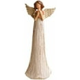 thumbnail image 5 of Imitation Wood Grain Angel Sculpture Mother Goddess Holding a Baby Art Desktop Resin Ornament, 5 of 6