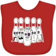 thumbnail image 3 of Inktastic Beat Up Bowling Pins Boys or Girls Baby Bib, 3 of 4