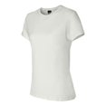 thumbnail image 3 of Hanes Women's Short Sleeve Crew Neck Plain Fitted T-Shirt, 3 of 4