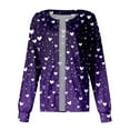 thumbnail image 5 of Valentine's Day Trendy Scrub Jackets for Women Snap Front Cute Love Heart Graphic Long Sleeve Scrubs Jacket Working Uniforms with Pockets 2026, 5 of 5