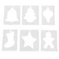 thumbnail image 1 of veasfak 6Pcs Acrylic Quilting Template Set Christmas Domestic Machine Motion Square, 1 of 8