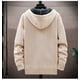thumbnail image 2 of Zip-Up Cardigan Men's Hoodies Parka Hooded Sweatshirt Man Solid Sweater Hoodie Man Clothes Windbreaker 2024 Autumn New, 2 of 5