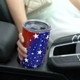 thumbnail image 6 of Patriotic Tumbler 20oz American Flag Tumbler Travel Coffee Mug Skinny Tumblers with Lid and Straw Stainless Steel Insulated Cups 4th of July Gifts for Women and Men, 6 of 6