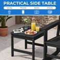 thumbnail image 3 of SERWALL Outdoor Rocking Bistro Set of 2 with 1 Side Table & 9ft Patio Umbrella(Umbrella Base Not Included), Porch Chairs and Coffee Table Set for Lawn Balcony Deck, Black, 3 of 11
