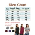 thumbnail image 3 of FUTATA Women Tunics T-Shirts Short Sleeve Crewneck Summer Tops Fashion Casual Basic Tee Color Block Raglan Baseball T Shirts Blouses,Black/Gray/Burgundy/Khaki/Purple, 3 of 7