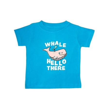 

Inktastic Cute Whale Hello There Gift Baby Boy or Baby Girl T-Shirt