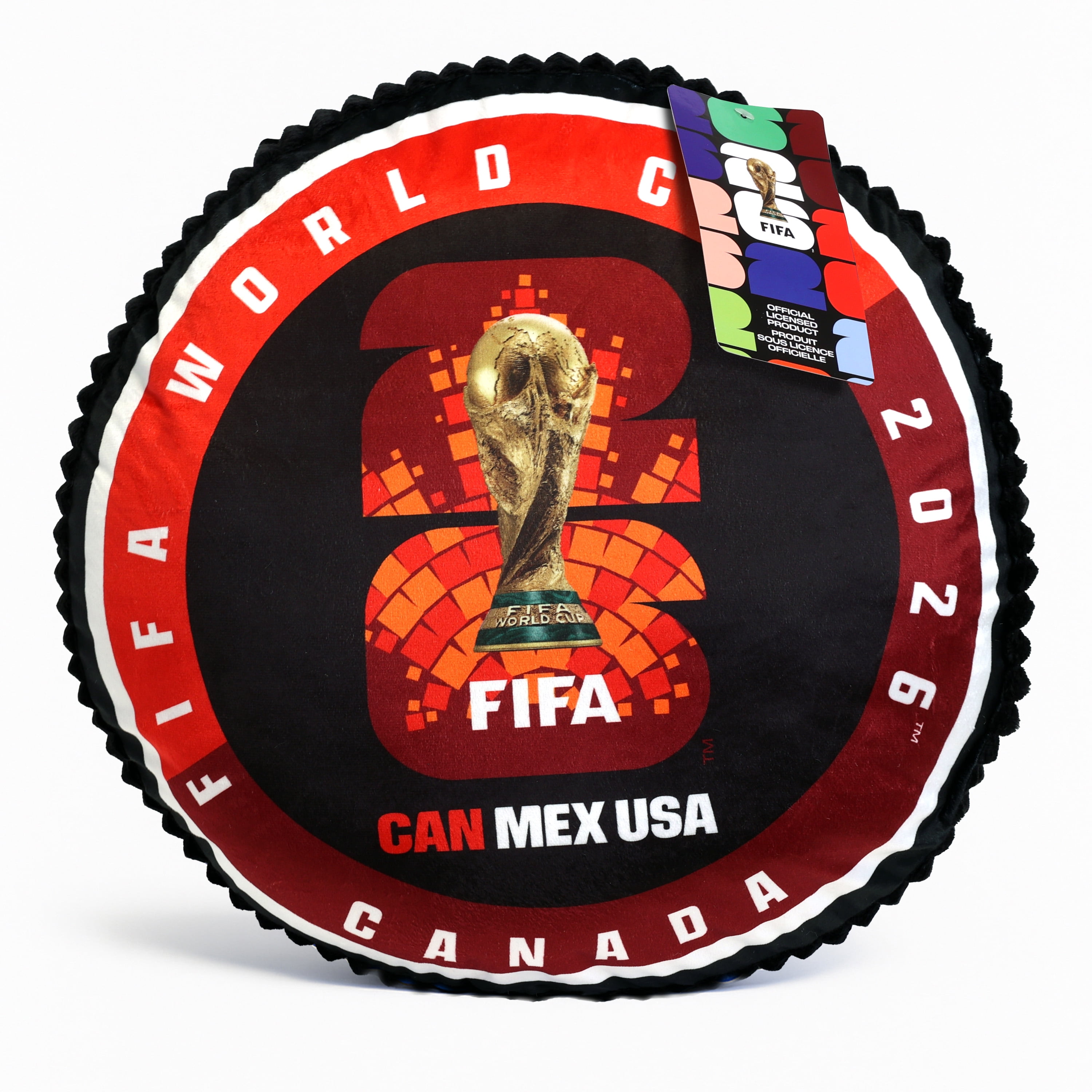 FIFA Team Canada Game Day Round Cushion, 20", FIFA ROUND PILLOW - CANADA