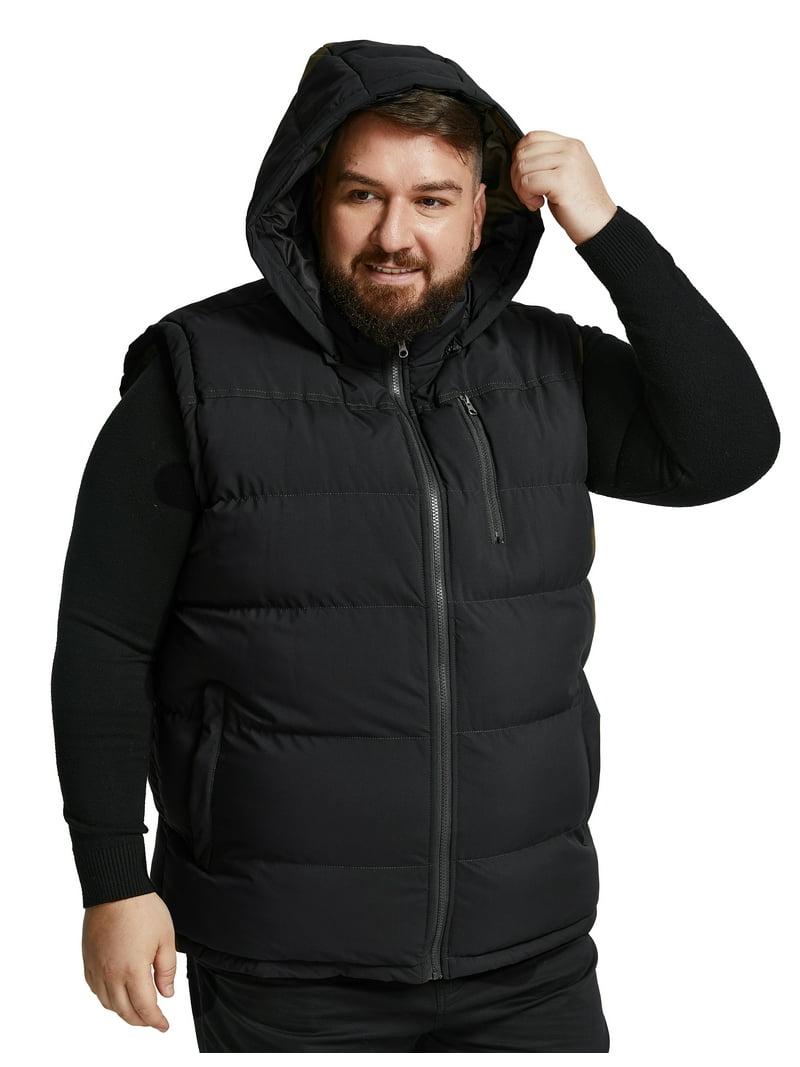 ☆新品☆ 8yards Men’s BIG HOODIE VEST RSZGSWS Mens Quilted Puffer Vest With Hood Winter Thicken