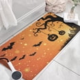 thumbnail image 3 of Happy Halloween Front Door Mat,Durable Absorbent Low-Profile Door Mat 17x31.5 Inch Evil Pumpkin Ghost Floor Mats for Bedroom Living Room, 3 of 4