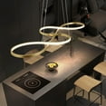 thumbnail image 2 of Musical Note Chandelier, Gold LED Dimmable Pendant Light with Remote for Kitchen Island, Dining Room, 2 of 8