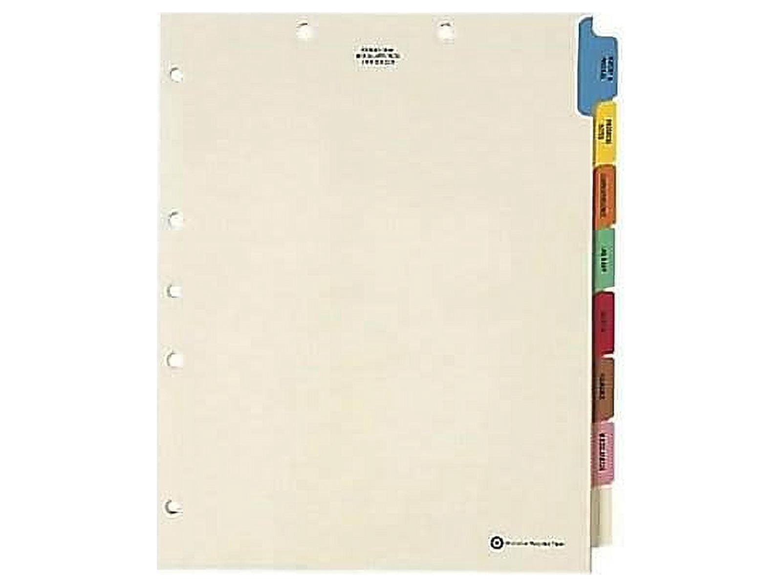 Medical Arts Press 8-Tab Chart Medical Indexes 30227