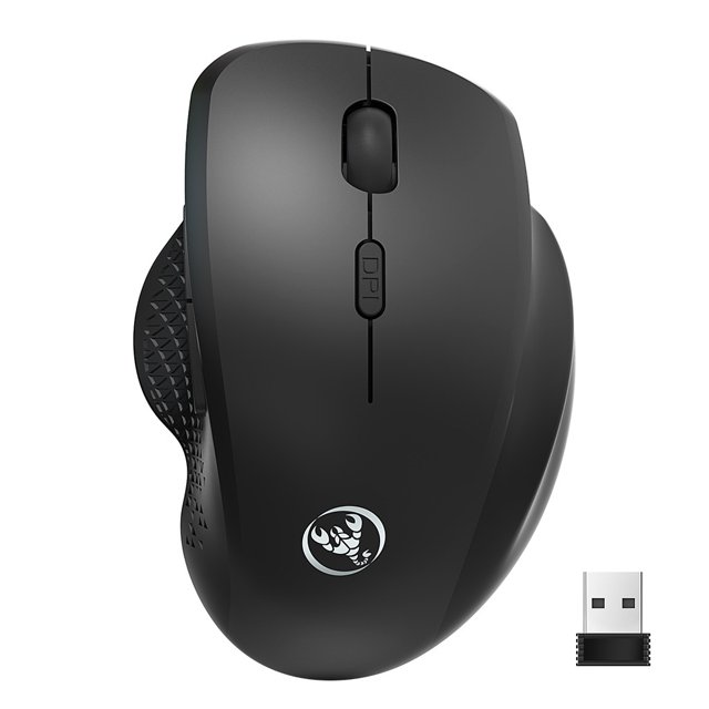 Ratón Inalámbrico Xihbxyly para Juegos 2,4G con Cable Usb y 1600 Dpi para Pc