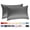 Dark Grey, variant on 100% Cotton Body Pillow Case, Deep Dream 20x54 Body Long Pillow Pillowcases Sateen Weave, 600 Thread Count Hotel Luxury Soft and Breathable Envelope Closure Pillow Covers,White