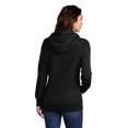 thumbnail image 2 of Port & Co Female Cowl Neck Hooded Sweatshirt Jet Black 2X-Large, 2 of 4