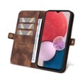 thumbnail image 2 of Decase for Galaxy A13 5G Wallet Case, PU Leather Flip Folio Case with Card Holders RFID Blocking Kickstand Shockproof TPU Inner Shell Phone Cover, Brown, 2 of 8