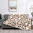 thumbnail image 2 of Goofa Roosters and Chickens Pattern Fleece Throw Blanket for Couch, Soft Checkered Flannel Blanket for Sofa, Warm Cozy Decorative Blanket Fall Decor Gift-50"x40", 2 of 6
