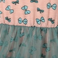 thumbnail image 4 of Richie House Girls' Sweet Little Bow Print Dress with Layered Bottom RH1867, 4 of 7