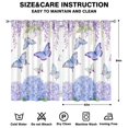 thumbnail image 2 of Butterflies and Purple Hydrangeas Curtains-blackout Curtains Bedroom Decor Living Room Darkening Grommet Window Drapes 2 Panels Set 52"x 84", 2 of 2