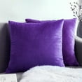 thumbnail image 5 of Tahtuvzn 17x17" Short Pillowcase Bohemian Solid Color Decorative Textured Throw Decor Sofa Bedroom Holiday Gift, Home Gifts, Purple, 5 of 5