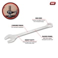 thumbnail image 2 of Performance Tool W347B 1-7/8 in. Combination Wrench, Drop-Forged Chrome Alloy Steel, Satin Chrome Finish, Rounded Box End, 2 of 7