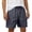 Dark Gray, variant on Big and Tall Athletic Shorts for Men Casual Drawstring Elastic Waist Shorts Outdoor Hiking Cargo Shorts with Multi Pockets