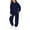 Navy, variant on UACY Kids Tracksuit Outfits 2 Piece Boys Girls Sweatsuit Hooded Sweatshirt and Joggers Sweatpants Athletic Clothing Set with Pocket (Navy, 5-6 Years)